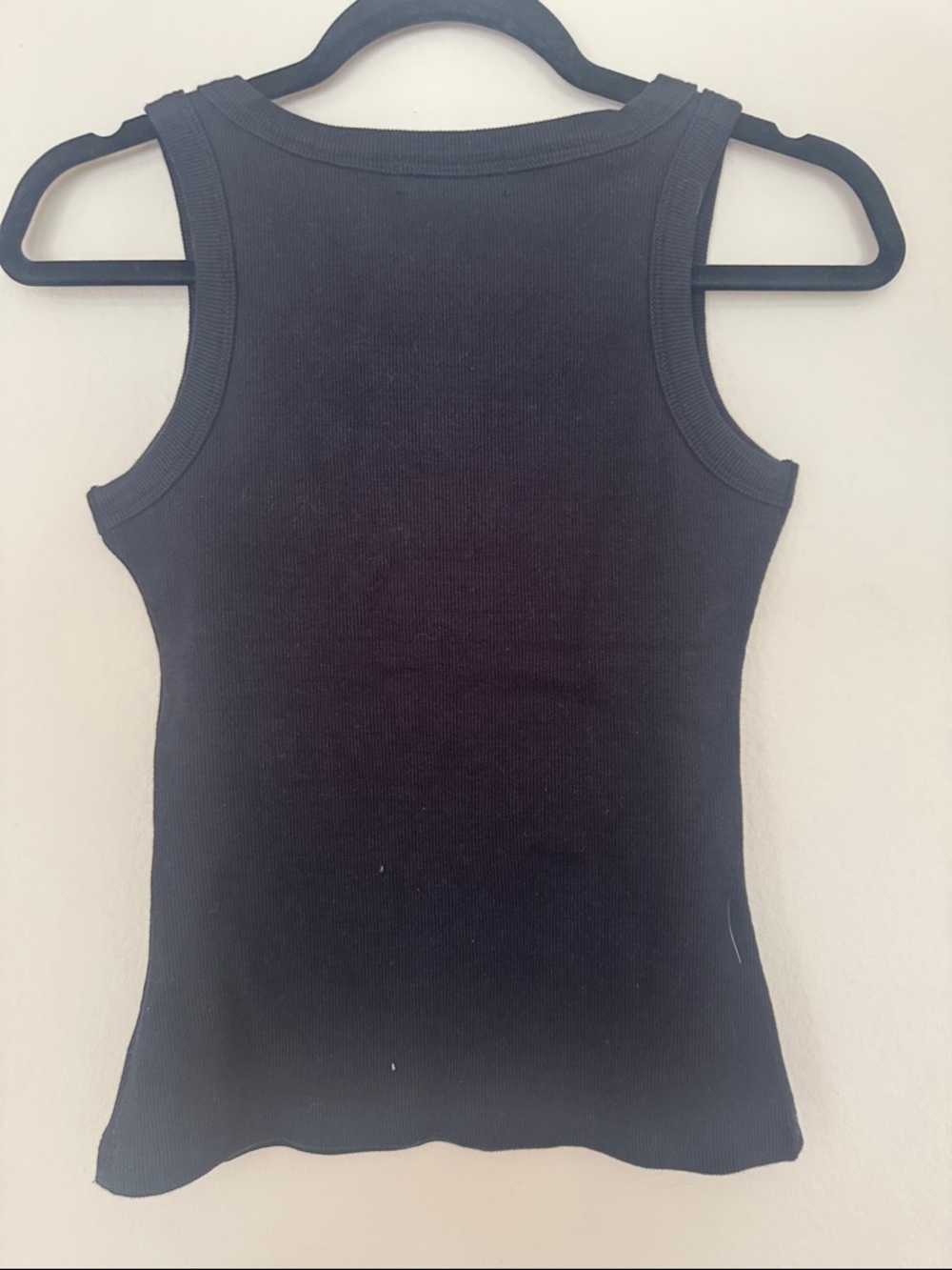 Prada Black Ribbed Logo Tank ( small) not large - Picture 3 of 6